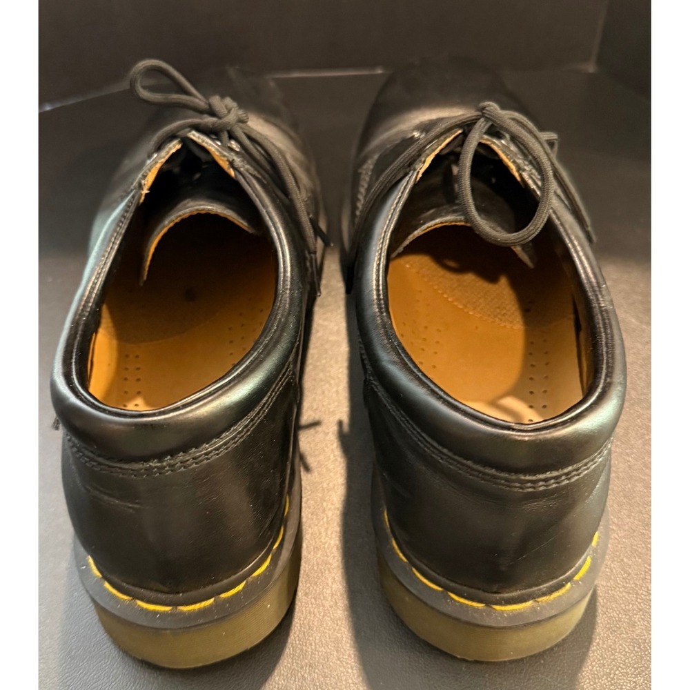 Doc Martens Mens Size 11 Padded Collar Oxford Black Leather 5 Eye 11849 Preppy - Picture 8 of 11